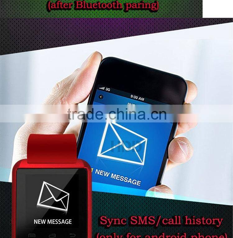 Factory price multifunctional pedometer u8 smart watch