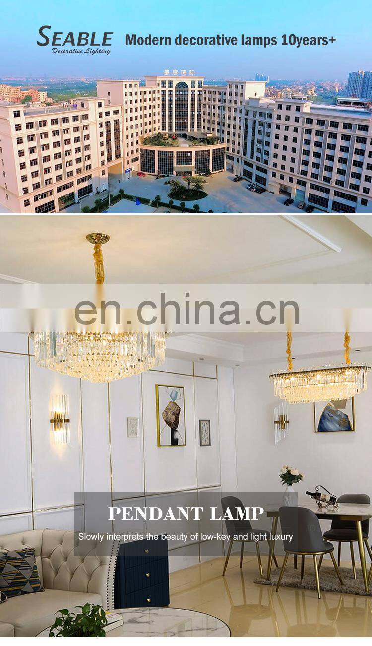 New Product Indoor Decoration Pendant Light Living Room Dining Room LED Crystal Chandelier