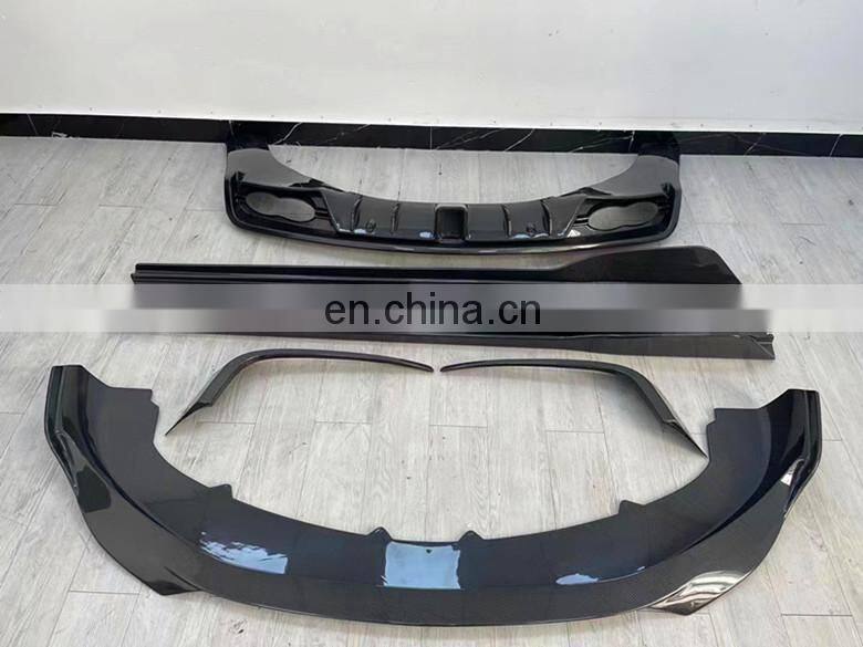 Runde Carbon Fiber Material For 15-17 Bentley Continental GT Modify ST Style Body Kit Front Lip Side Skirt Rear Lip Wind Knife