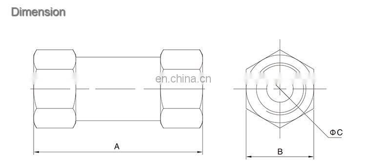 New design SNS CV Series Nickel-Plated Brass Check Valve screw thread One Way Non Return Valve