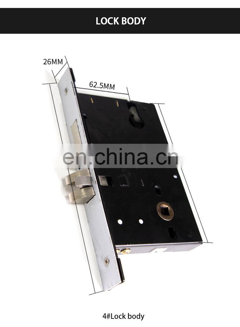 Luxury Split eletronic rfid card door lock hotel lock smart keyless IC card unlocking