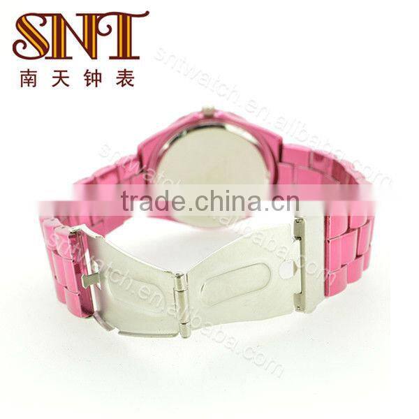 SNT-WQ028 quartz movement fashion stainless steel case back watch
