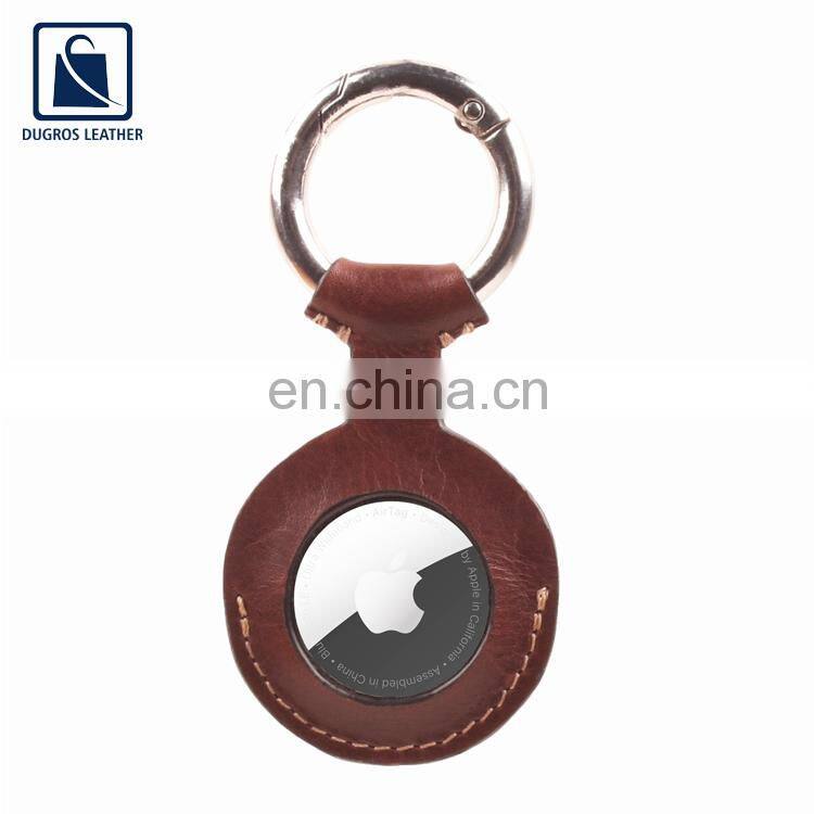 Leading Manufacturer of 2021 New Arrival Elegant Design Luxury Fashion Style Genuine Leather Airtag Key Chain