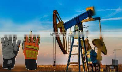 Oilfield Sandy Nitrile Cut Resistant TPR Anti Impact Mechanic Gloves Construction