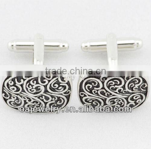 low price golden novelty music note cufflinks