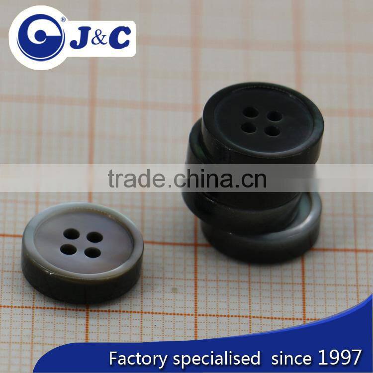 flat side Black MOP natural shell buttons,black mother of pearl sea shells buttons.