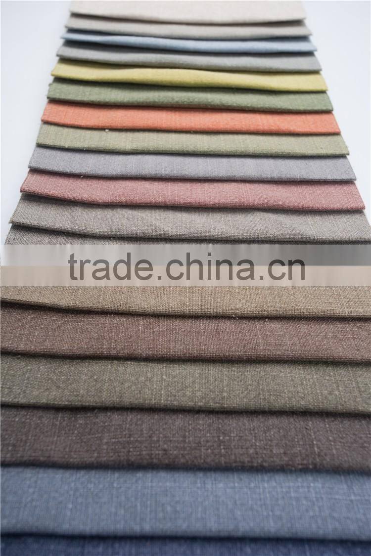 Professional company cheap colorful width Linen fabrics stretched fabric