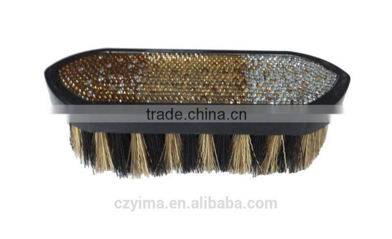 New! bling horse dandy brush/yellow gradient pattern/rhinestone