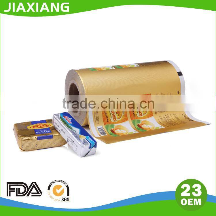 aluminium foil laminated paper for food butter wrapping