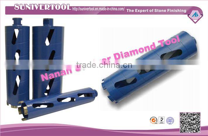 diamond core drill bit for drilling stone