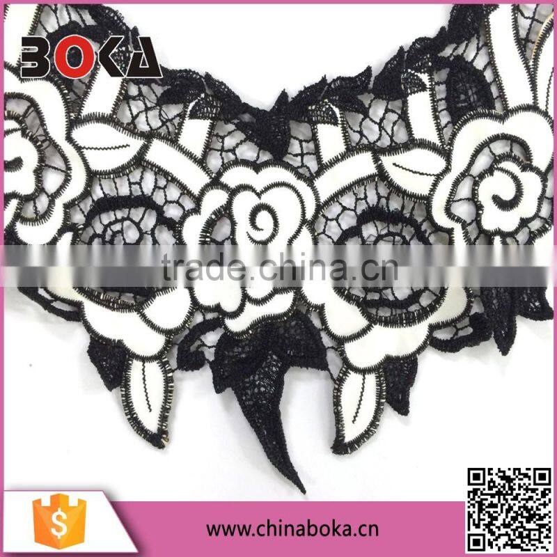 poly embroidery neck trim