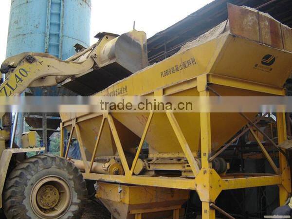 2 Bins Concrete Batching Machine Hopper Aggregate PLD800 High Accuracy