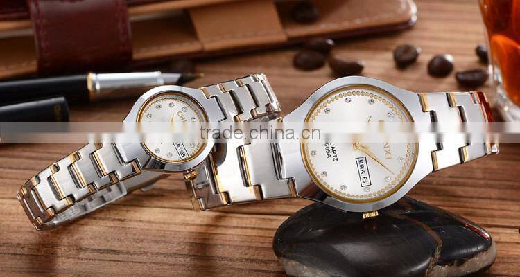 Best Friend Birthday Gift CE RoHS Day/Date Couple Lover Wrist Watch Water Resistant Couple Lover Wrist Watch Women