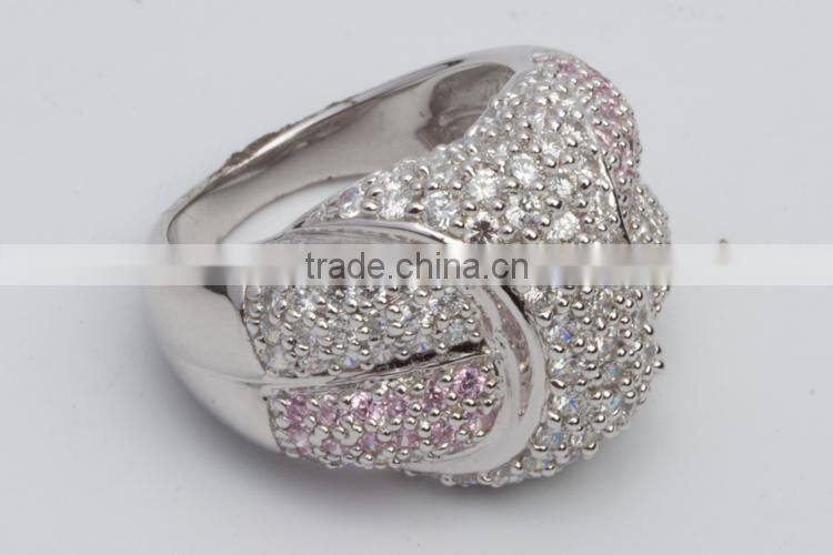 New Fashion Simple couple ring sterling silver jewelry engagement ring in 916 gold