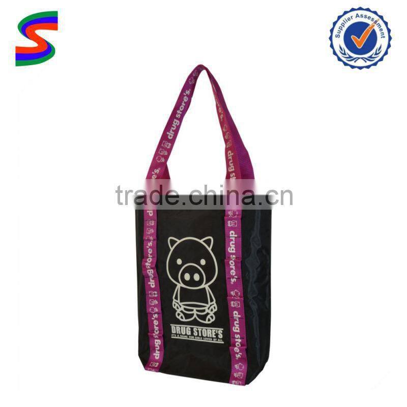 Nylon Mesh Drawstring Bags School Bag Polyester Fabric