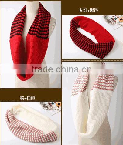 Fashion Assorted Color Wool Loop Lady Winter Scarf