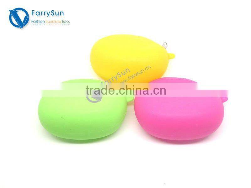 small lovely mini silicone round wallet