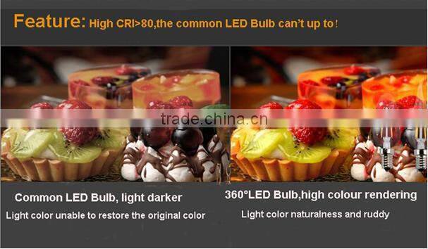 8W E27 LED Filament Bulb AC 220V Warm White LED Glass Bulb 800lm Filament LED Lamp Replace Incandescent Lamp 10pcs/lot