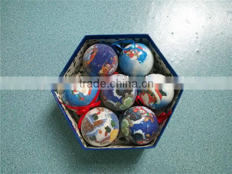 2014 fashion new style printing ball,plastic ball,christmas ball foam christmas ball