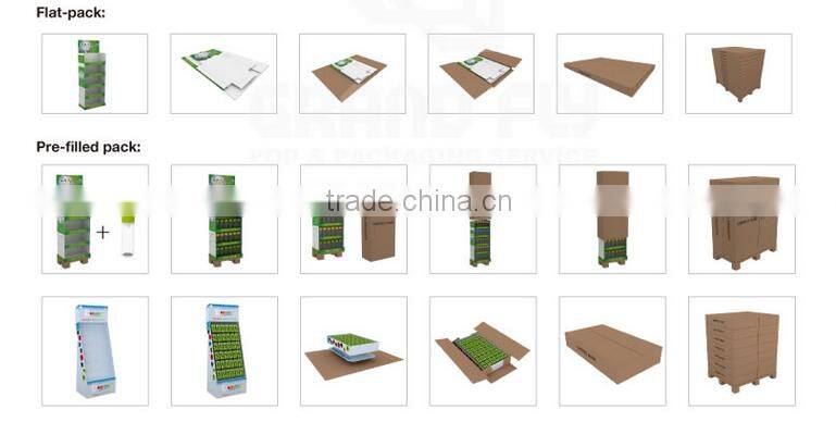 multifunctional cosmetic PDQ cardboard display box