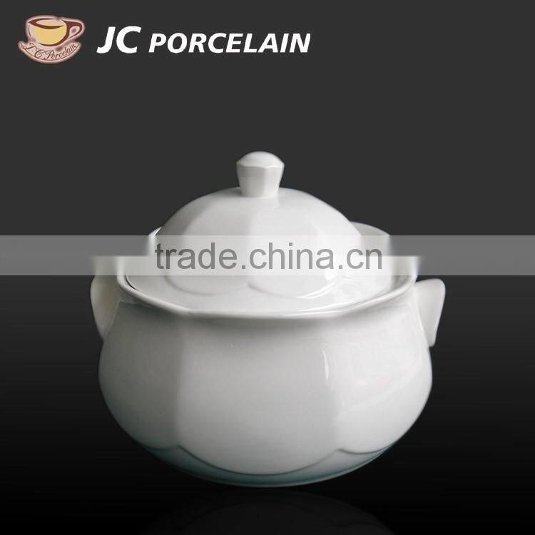 white ceramic porcelain soup tureen