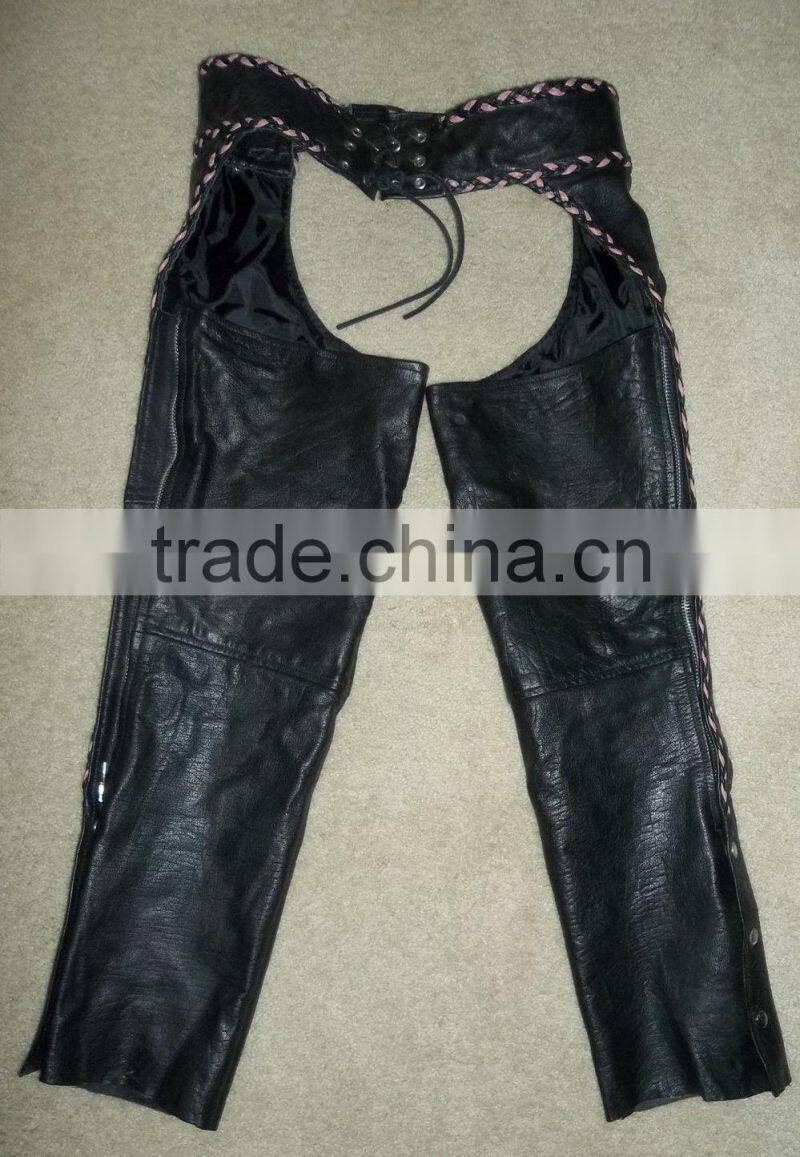 Motorcycle leather chap/Motorbike Leather chap/ Leather Chaps/WB-LC603