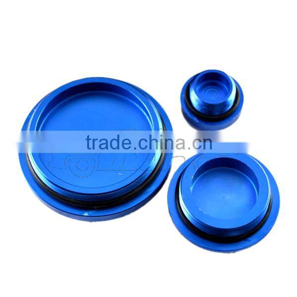 BJ- ECP-001 Hot sale aluminum blue camshaft engine cover plug car racing parts