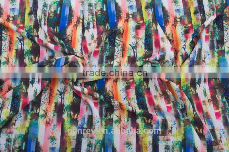 100%polyester fabric printing digital print poly fabric polyester crepe printing fabric