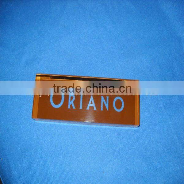 Company name logo sign block, acrylic made customized