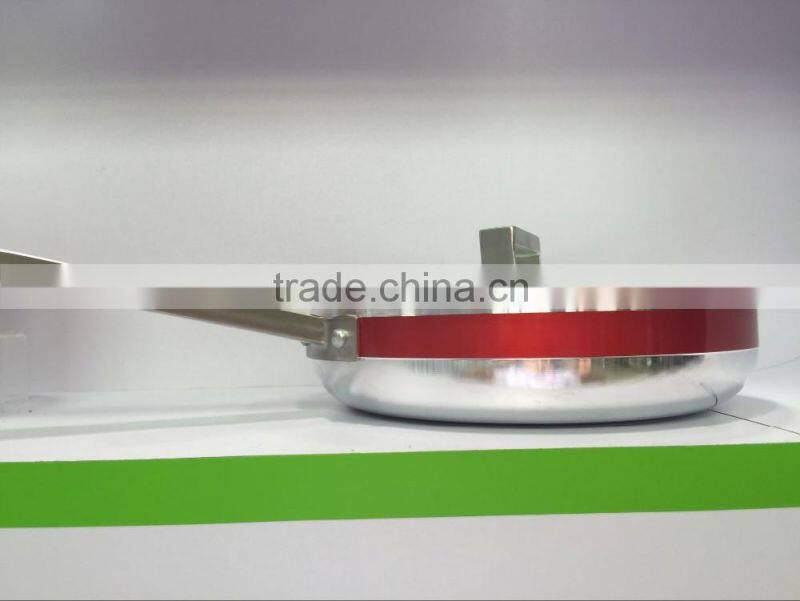 Red Aluminum Non-stick Press Cookware Set Fry Egg Pizza Pan Stock Cooking Pasta Noodle Soup Pot Sauce Pan Cookware Set