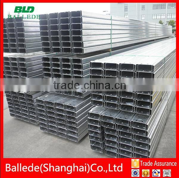 hot rolled C section galvanized steel purlin