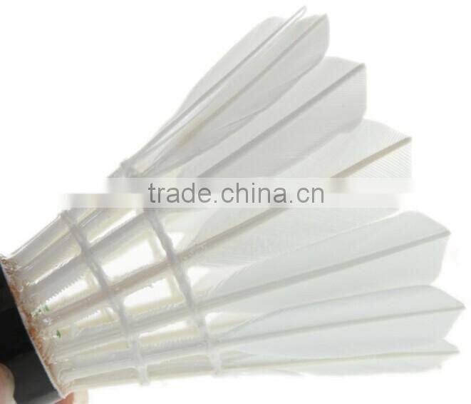 12Pcs Durable Duck Feahter Shuttlecock Badminton For Training