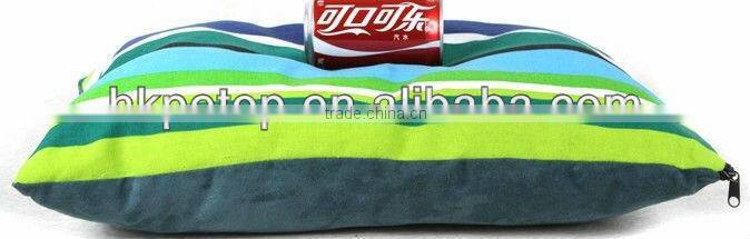 Striped Suede Pet Bed