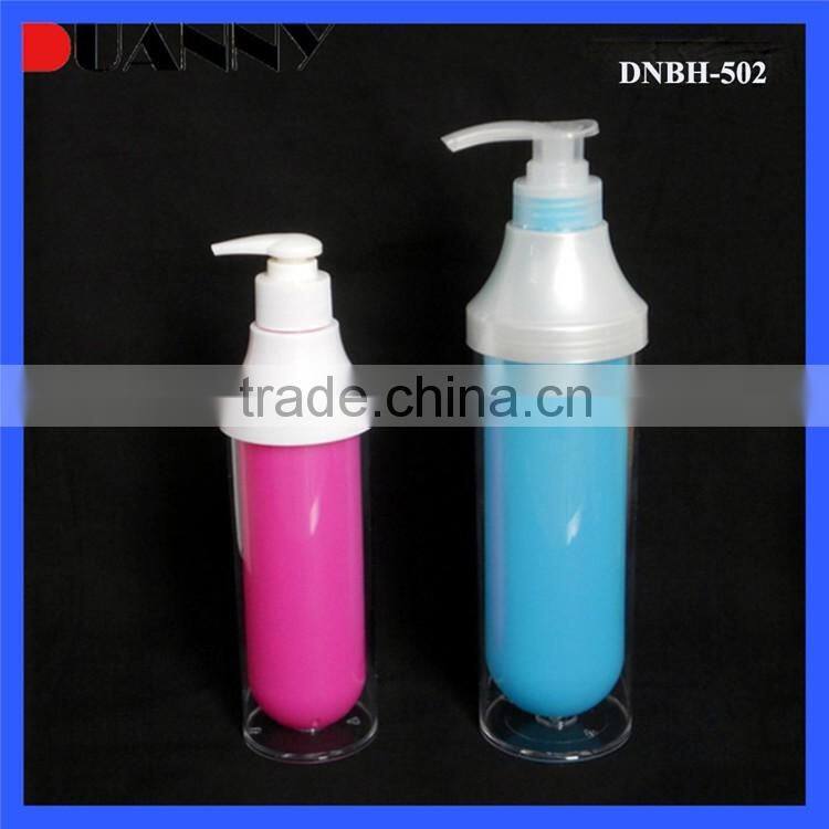 2016 New Product 50Ml Plastic Shampoo Bottle For Shampoo In Blue Bottle