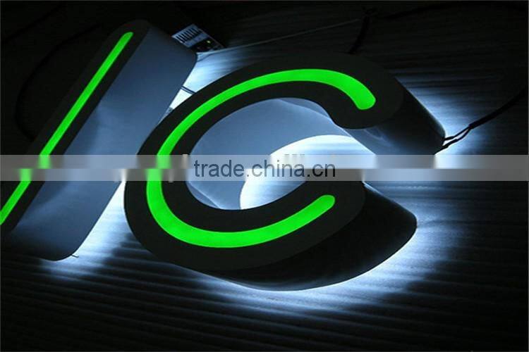 3D Sign Glavanized sheet Acrylic Channel Outdoor Decorative Name Letters