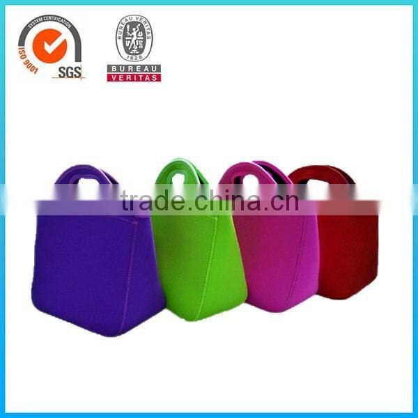 Customize neoprene lunch cooler bag with zipper