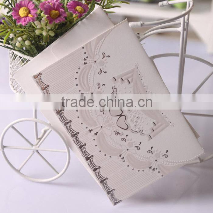 Inner Paper Africa Style hot stamp ,embossed Wedding Invitations cards