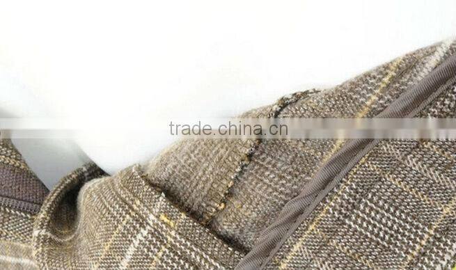 latest grid design custom made pants check pattern pants
