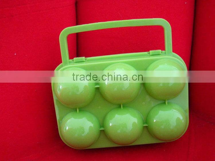 outdoor camping portable folding egg case with 6pcs