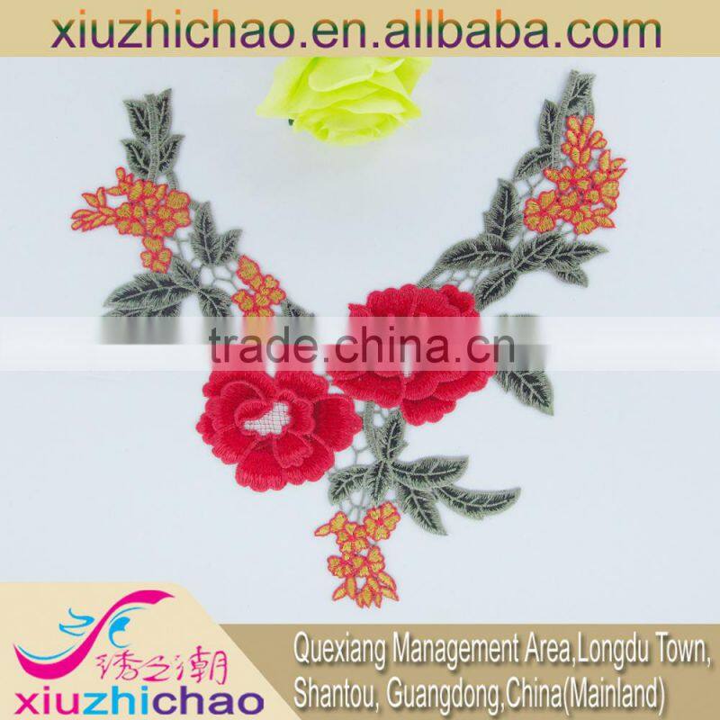 HG0049-2A round collar neck designs kurtis royal blue lace trim