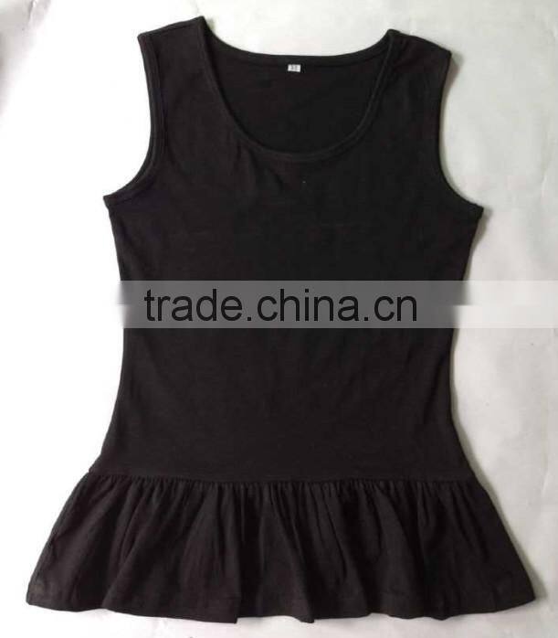 Persnickety baby girls 100% cotton ruffle tops with tank sleeves