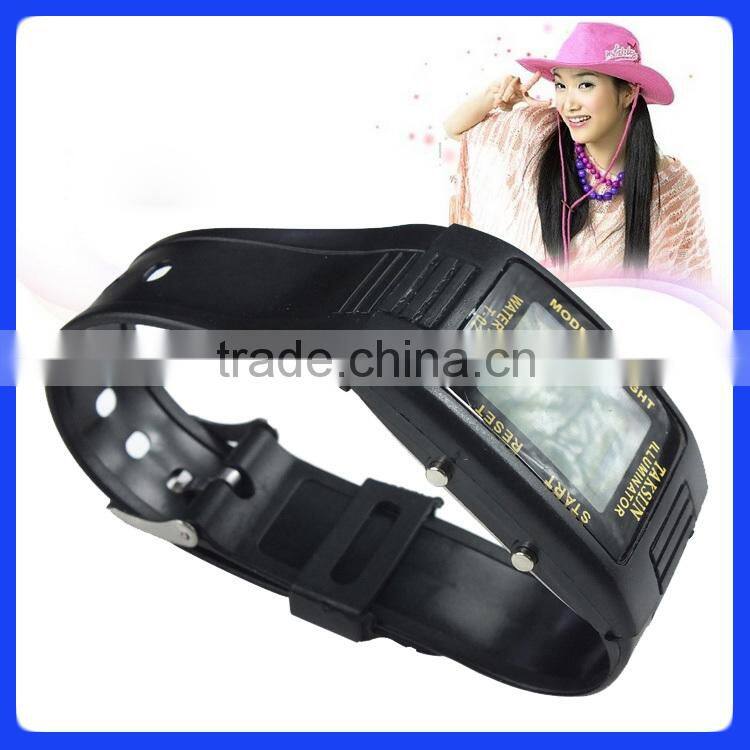 Cheap promotion watch with electronic calculator plastic watch multi color promotion watch