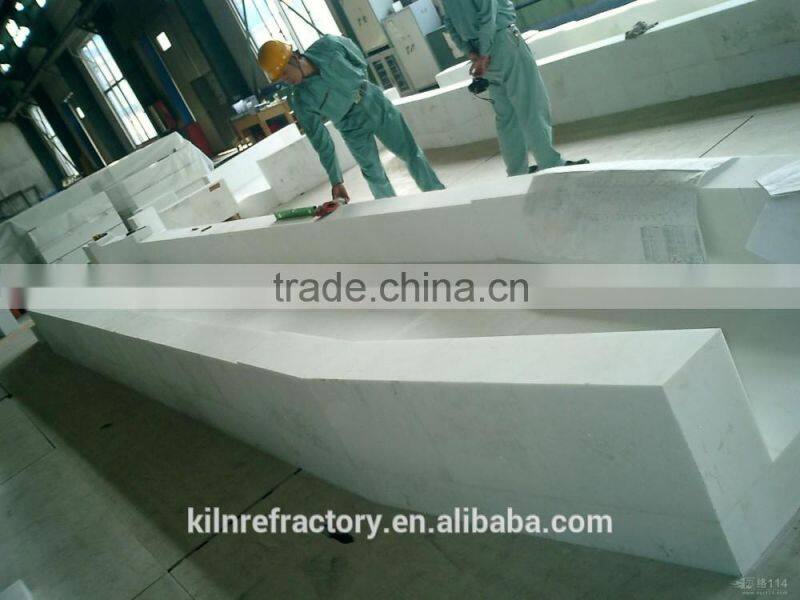 Fire Resistant Furnace Corundum Brick Fused Cast Alpha-Beta Alumina Block