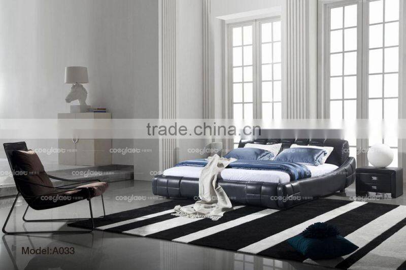 Unique italian leather bed