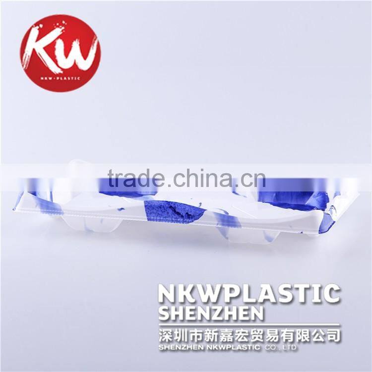 KW-0001 Disposable Platic Customized pattern sushi to go box/container for take away