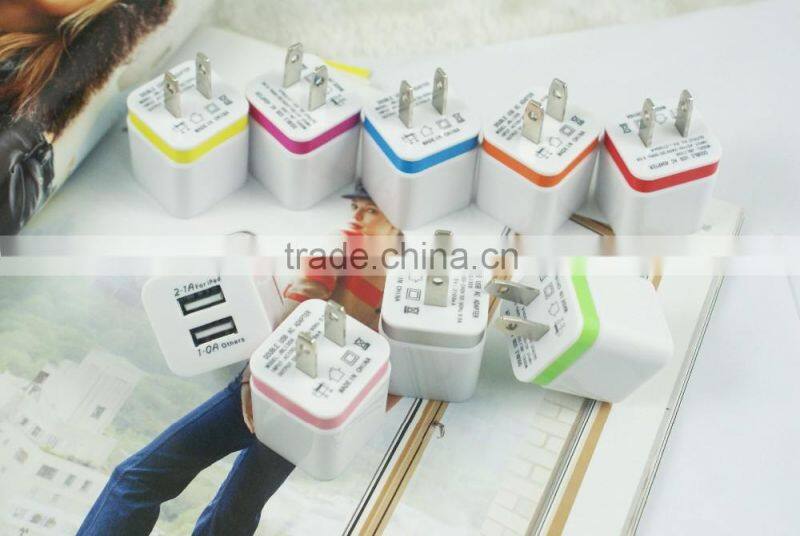 2016 new gadget compact portable USB mirco power charger home travel charger for mobile phone Iphone 4s 5s 6s ipod ipad