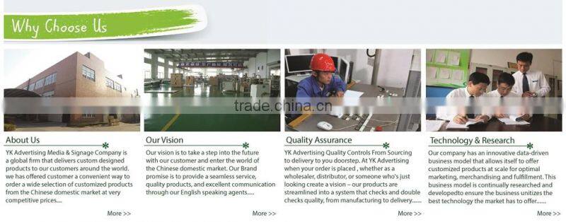 Led panel 600x600 customized low power consumption CE UL RoHS Single or double sides adverting