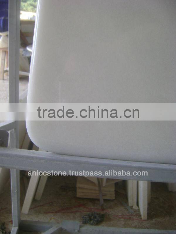 White marble table top
