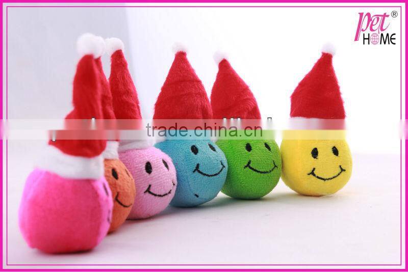 2013 Pet Home Christmas Smile Soft Balls Cat Toy
