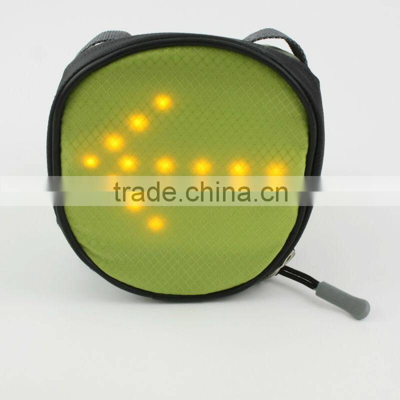 OEM factory direct LED Light Turn signal bike tail mountain bicycle bag